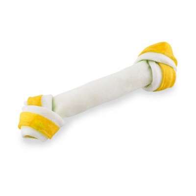 Kość wiązana biało-żółta 21cm MACED