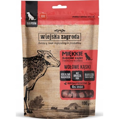 Przysmak dla psa wołowe kąski  100g WIEJSKA ZAGRODA