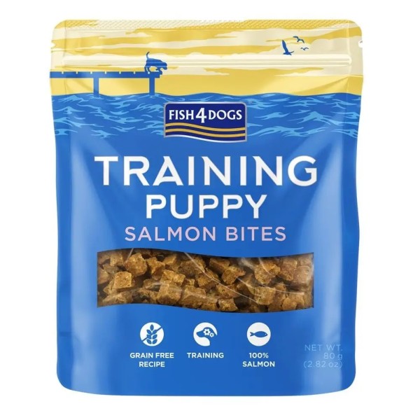 Przysmaczki training puppy salmon bites 80g F4D