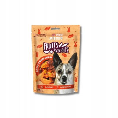 Przysmaki dla psa batat z królikiem 100g PAN MIĘSKO