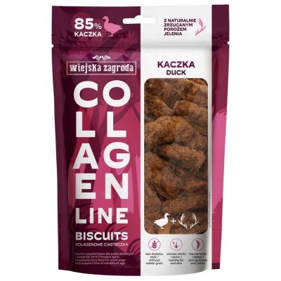 Przysmak dla  psa kolagenowe ciasteczka z kaczką 90g WIEJSKA ZAGRODA