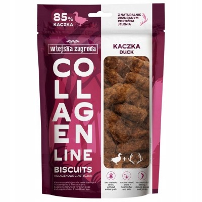 Przysmak dla  psa kolagenowe ciasteczka z kaczką 90g WIEJSKA ZAGRODA