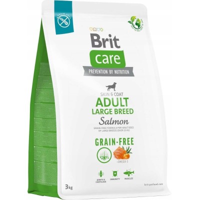 Karma dla psa adult large łosoś 3 kg BRIT CARE