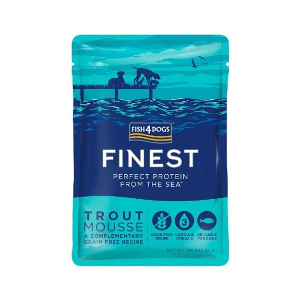 F4D TROUT /pstrąg/mouse 100g F4DOG