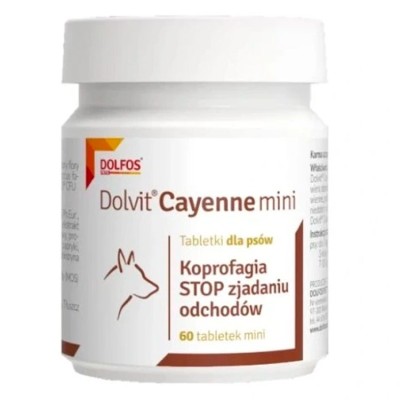 Dolvit Cayenne mini tabletki dla psa koprofagia  Dolfos