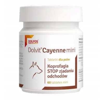 Dolvit Cayenne mini tabletki dla psa koprofagia  Dolfos