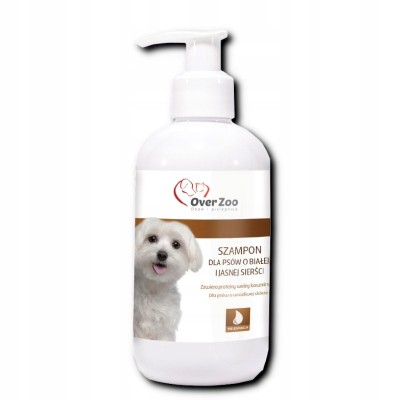 Szampon dla psów o białej i jasnej sierści 250ml OVER ZOO
