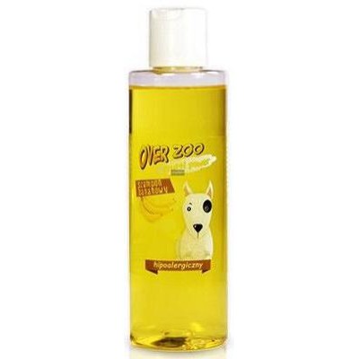 Szampon bananowy dla psów o wrażliwej skórze 200ml OVER ZOO
