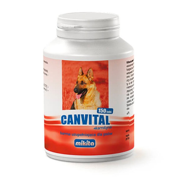 Canvital+karnityna tabletki witaminy dla psa 150tabl. Mikita