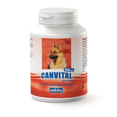 Canvital+karnityna tabletki witaminy dla psa 150tabl. Mikita