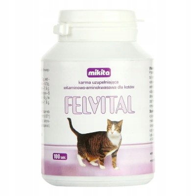 Felvital tabletki witaminy dla kota 100tabl Mikita