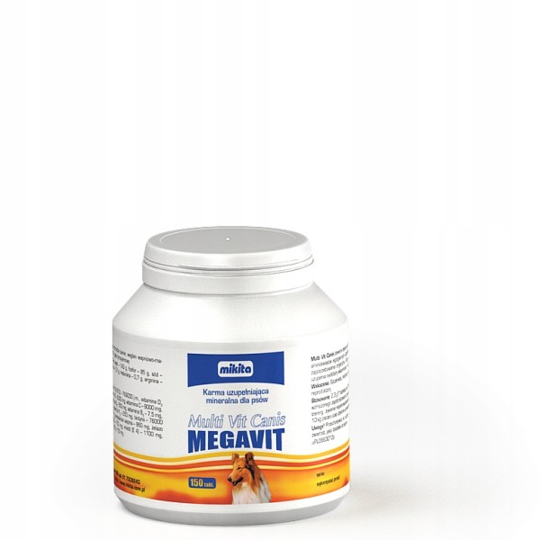 Multivit Canis tabletki witaminy dla psa 150tabl Mikita