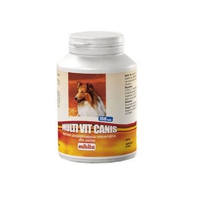 Multivit Canis tabletki witaminy dla psa 150tabl Mikita