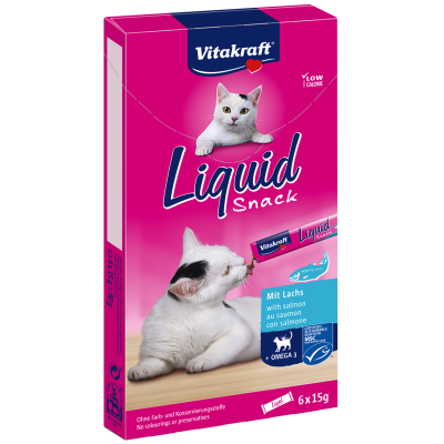 VITAKRAFT Cat LIQUID SNACK łosoś  1 szt