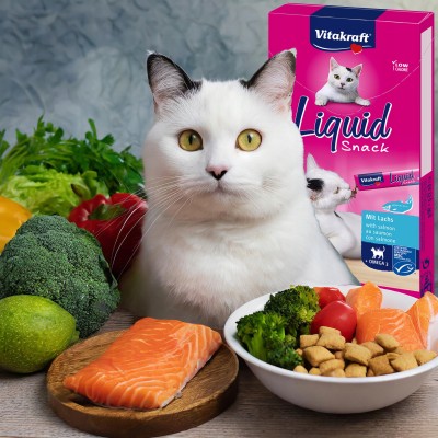 VITAKRAFT Cat LIQUID SNACK łosoś  1 szt