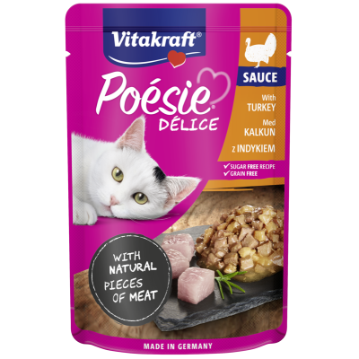 VITAKRAFT Poesie Deli Sauce junior indyk sos  85 g