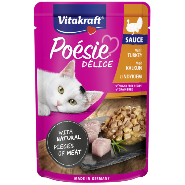 VITAKRAFT Poesie Deli Sauce junior indyk sos  85 g