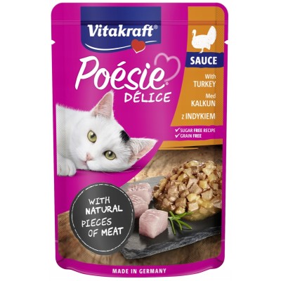 VITAKRAFT Poesie Deli Sauce junior indyk sos  85 g