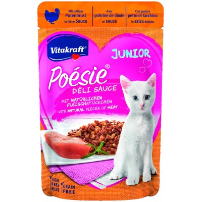 VITAKRAFT Poesie Deli Sauce junior indyk sos  85 g