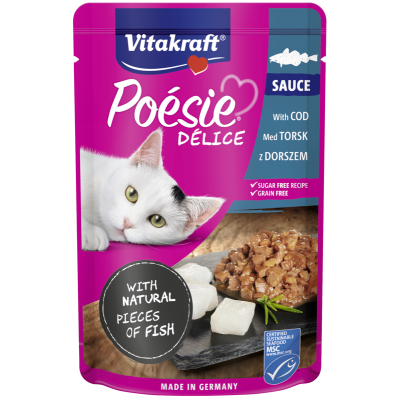 Poesie Deli Sauce dorsz w sosie  85 g VITAKRAFT