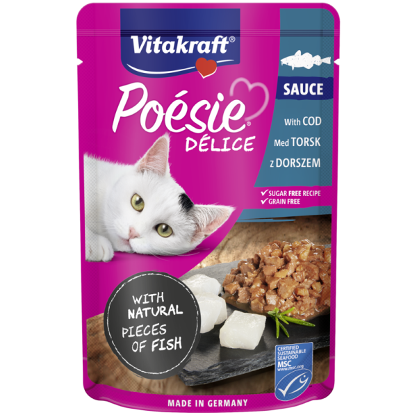 Poesie Deli Sauce dorsz w sosie  85 g VITAKRAFT