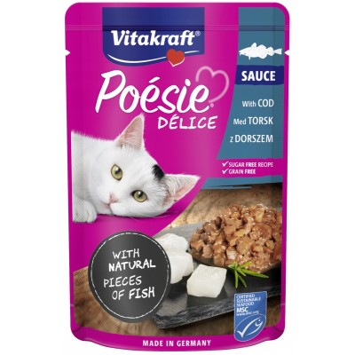Poesie Deli Sauce dorsz w sosie  85 g VITAKRAFT