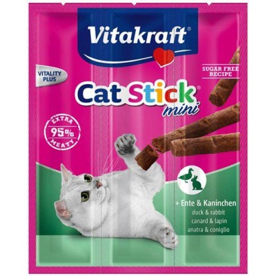 Cat Stick /3szt - kaczka z królikiem  VITAKRAFT