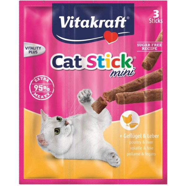 Cat Stick /3szt - kurczak+trawa  VITAKRAFT