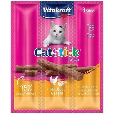 Cat Stick /3szt - kurczak+trawa  VITAKRAFT
