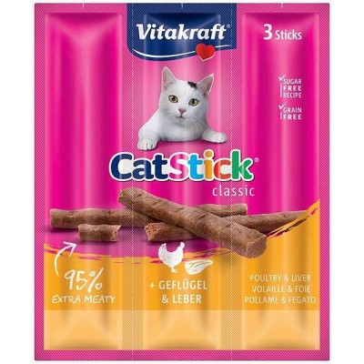 Cat Stick /3szt - kurczak+trawa  VITAKRAFT