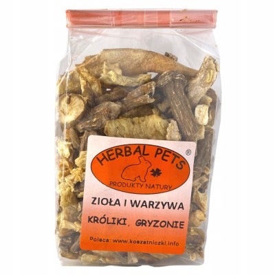 Zioła i warzywa króliki ,gryzonie 100g HERBAL PETS