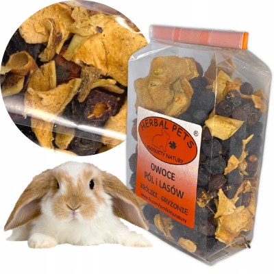 Owoce pól i lasów -królik, gryzonie 100g HERBAL PETS