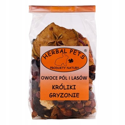Owoce pól i lasów -królik, gryzonie 100g HERBAL PETS