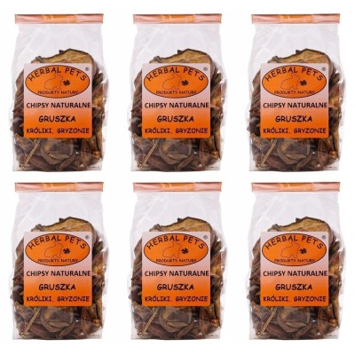 Chipsy naturalne gruszka 75g HERBAL PETS