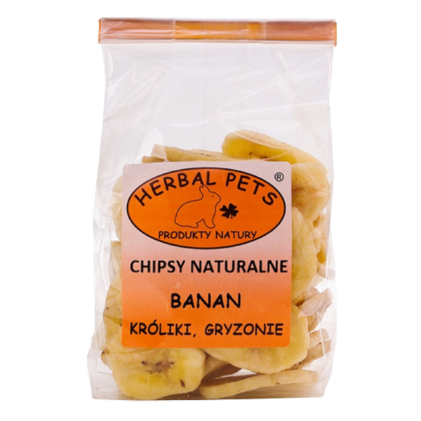 Chipsy naturalne banan 75g HERBAL PETS