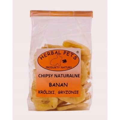 Chipsy naturalne banan 75g HERBAL PETS