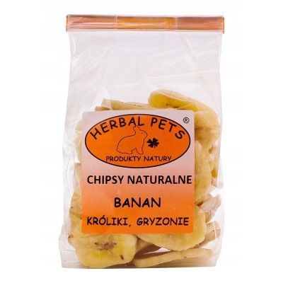 Chipsy naturalne banan 75g HERBAL PETS