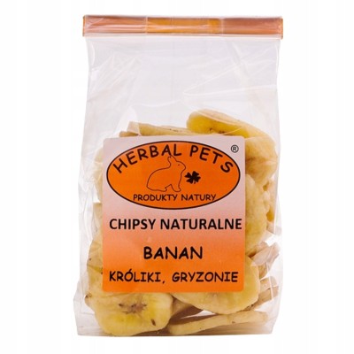 Chipsy naturalne banan 75g HERBAL PETS