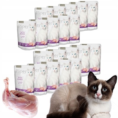 Saszetka dla kota piper ster. z królikiem 100g DOLINA NOTECI