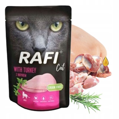 Karma dla kota rafi pasztet ster.z indykiem 100g DOLINA NOTECI