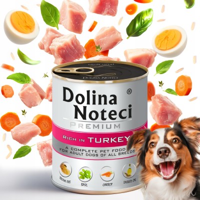 Karma dla psa indyk 800g DOLINA NOTECI