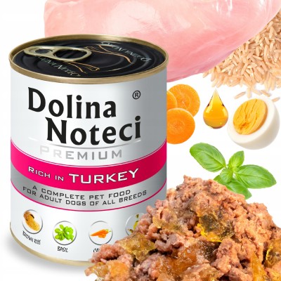 Karma dla psa indyk 800g DOLINA NOTECI