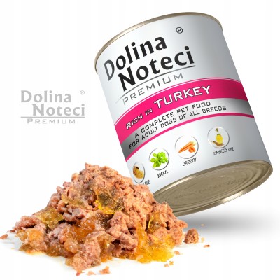 Karma dla psa indyk 800g DOLINA NOTECI