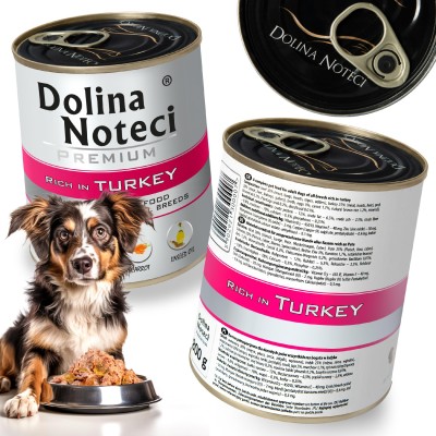 Karma dla psa indyk 800g DOLINA NOTECI