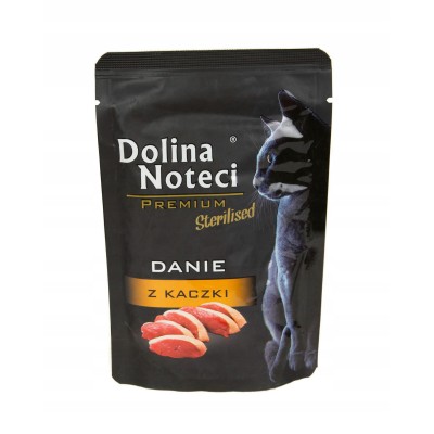 Karma dla kota danie z kaczki sterylizowany szasz.85g  DOLINA NOTECI