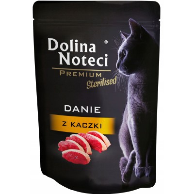 Karma dla kota danie z kaczki sterylizowany szasz.85g  DOLINA NOTECI