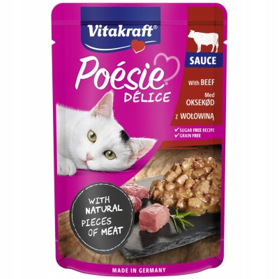 Poesie Deli Sauce wołowina w sosie  85 g VITAKRAFT