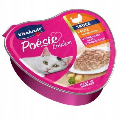 Poesie serce indyk i ser w sosie 85 g VITAKRAFT