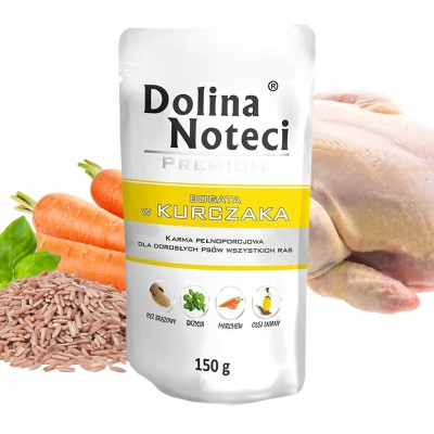 Saszetka dla psa kurczak 150g DOLINA NOTECI