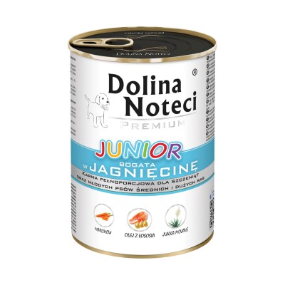 Karma dla psa Junior jagnięcina  400g DOLINA NOTECI